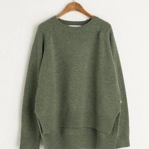 Olive Clothing Unbalanced Crew Neck Knit